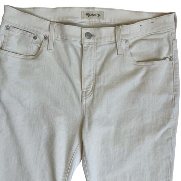 Madewell Sz 32 Kick Out Full-Length Jeans in Vintage Canvas Raw Hem Flared Y2K - Picture 6 of 16